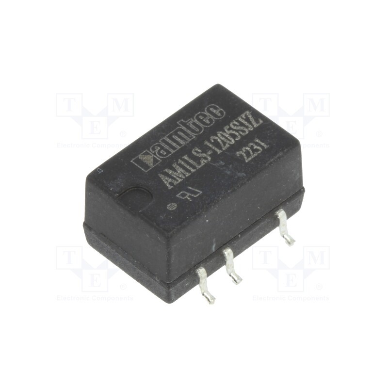 1 pcs x AIMTEC - AM1LS-1205SJZ - Converter: DC/DC, 1W, Uin: 10.8÷13.2V, Uout: 5VDC, Iout: 200mA, SMD