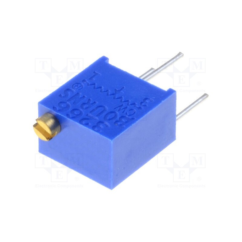1 pcs x BOURNS - 3266W-1-101LF - Potentiometer: mounting, multiturn, 100Ω, 250mW, ±10%, linear, THT