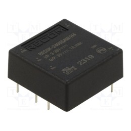 1 pcs x RECOM - REC5K-2405SAW/H4 - Converter: DC/DC, 5W, Uin: 9÷36V, Uout: 5VDC, Iout: 1A, DIP6, REC5K-AW