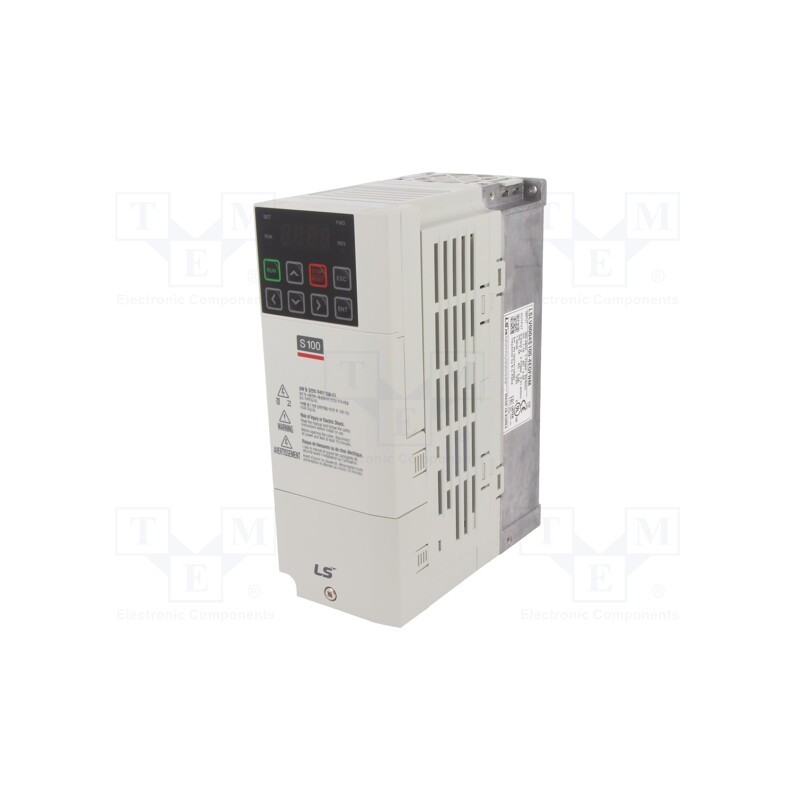 1 pcs x LS ELECTRIC - LSLV0004 S100-4EOFNM - Vector inverter, 0.4/0.75kW, 3x400VAC, 3x380÷480VAC, IN: 11, 2A