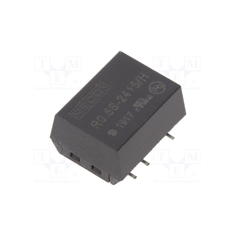 1 pcs x RECOM - R0.5S-2415/H - Converter: DC/DC, 0.5W, Uin: 21.6÷26.4V, Uout: 15VDC, Iout: 33mA, SMD