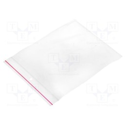 5 pcg x PLAST - PL.TOR140X150 - Self-seal bag, L: 150mm, Width: 140mm, Thick: 40um, polyetylene