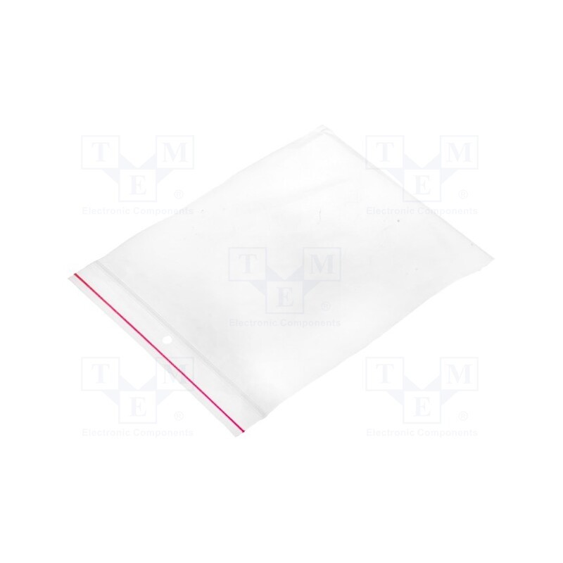 5 pcg x PLAST - PL.TOR140X150 - Self-seal bag, L: 150mm, Width: 140mm, Thick: 40um, polyetylene
