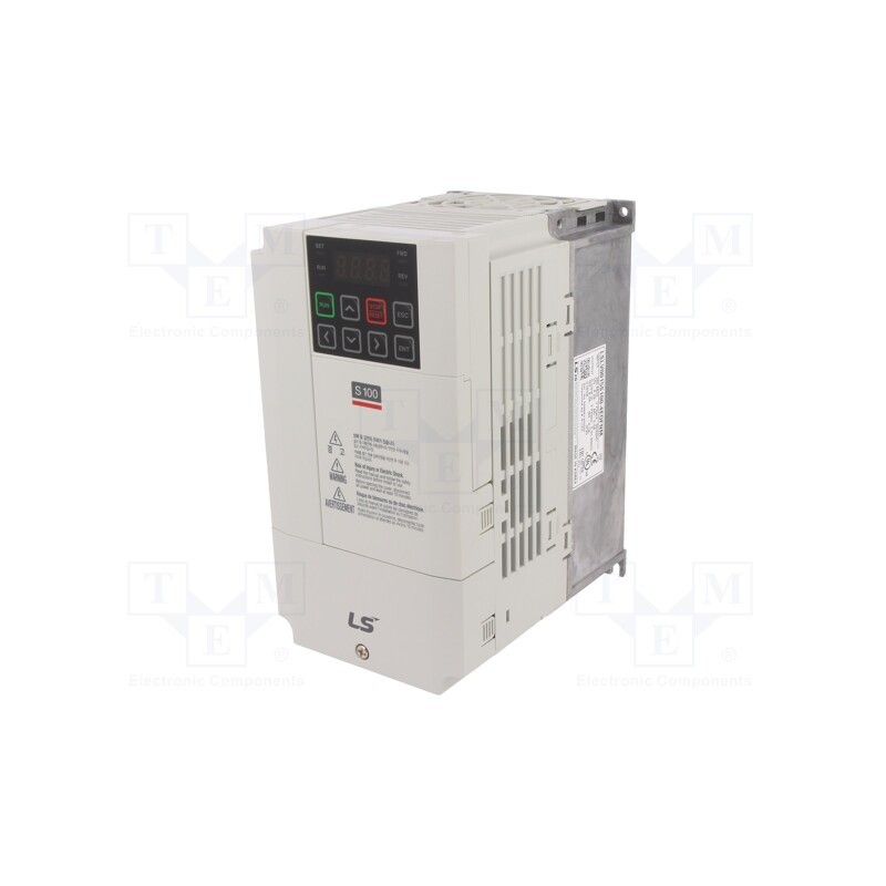 1 pcs x LS ELECTRIC - LSLV0015 S100-4EOFNM - Vector inverter, 1.5/2.2kW, 3x400VAC, 3x380÷480VAC, IN: 11, 5.1A