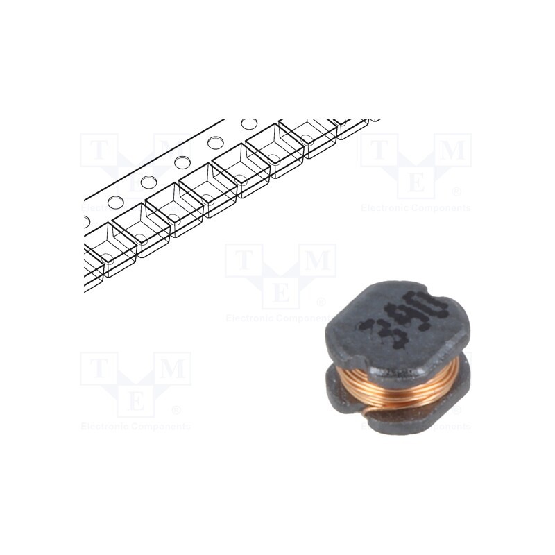 1 pcs x TRACO POWER - TCK-155 - Inductor: wire, SMD, 39uH, 1Ω, -40÷125°C, ±20%, 3x3.5x2.1mm, 500mA