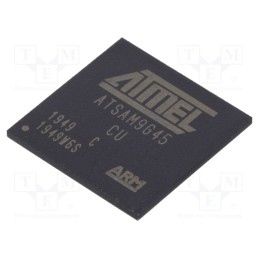 1 pcs x MICROCHIP TECHNOLOGY - AT91SAM9G45C-CU - IC: ARM microprocessor, ARM926, 0.9÷1.1VDC, SMD, TFBGA324, PWM: 4
