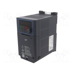 1 pcs x LS ELECTRIC - LV0008G100-4EOFN - Vector inverter, 0.75kW, 3x400VAC, 3x380÷480VAC, 0÷12VDC, IN: 5