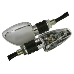 Direction indicators, LED flasher, chrome