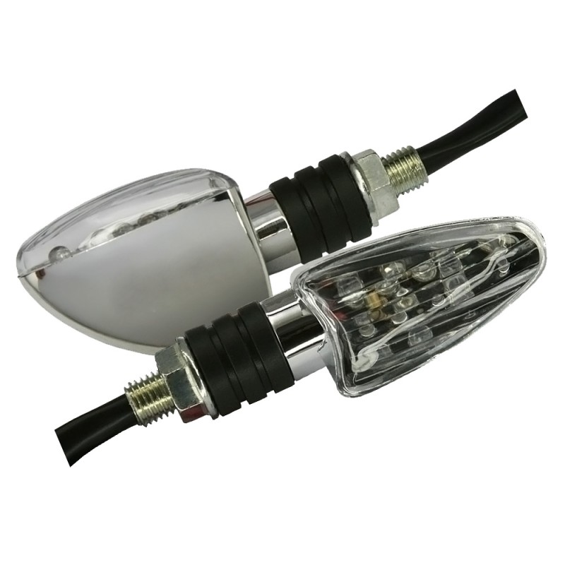 Direction indicators, LED flasher, chrome