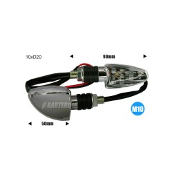Direction indicators, LED flasher, chrome