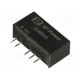 1 pcs x XP POWER - IQ4805S - Converter: DC/DC, 1W, Uin: 48V, Uout: 5VDC, Iout: 200mA, SIP7, 85kHz