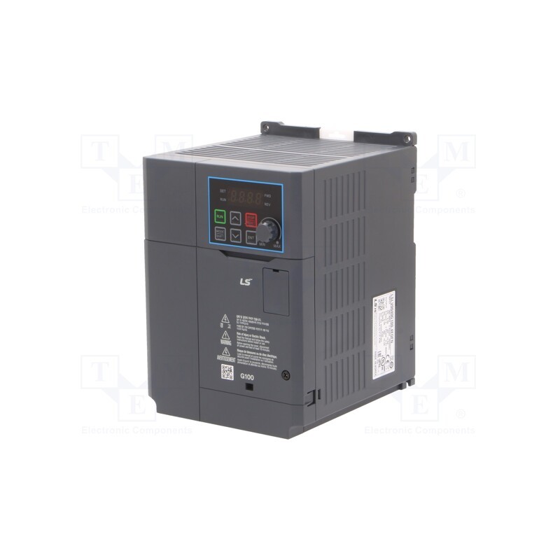 1 pcs x LS ELECTRIC - LV0040G100-4EOFN - Vector inverter, 4kW, 3x400VAC, 3x380÷480VAC, 0÷12VDC, IN: 5, 9.3A