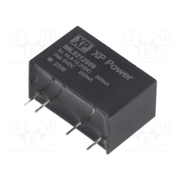 1 pcs x XP POWER - IML0212S09 - Converter: DC/DC, 2W, Uin: 10.8÷13.2V, Uout: 9VDC, Iout: 222mA, SIP7