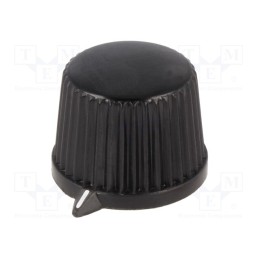 1 pcs x OKW - A1313540 - Knob, with pointer, thermoplastic, Øshaft: 4mm, Ø20x15.4mm, black