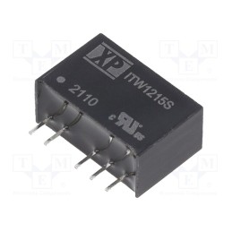 1 pcs x XP POWER - ITW1215S - Converter: DC/DC, 1W, Uin: 9÷18V, Uout: 15VDC, Uout2: -15VDC, SIP