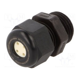 1 pcs x HUMMEL - 1.581.1600.51 - Cable gland, multi-hole, M16, 1.5, IP68, polyamide, black, 1.4mm
