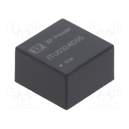 1 pcs x XP POWER - ITU0324D05 - Converter: DC/DC, 3W, Uin: 9÷36V, Uout: 5VDC, Iout: 300mA, SIP8, THT