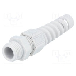 1 pcs x HELUKABEL - HT-K PG7 RAL7035 - Cable gland, with strain relief, PG7, 1.5, IP68, polyamide, grey