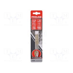 1 set x PROLINE - 77832K - Drill bit, for metal, Ø: 3.2mm, 3pcs, Features: grind blade