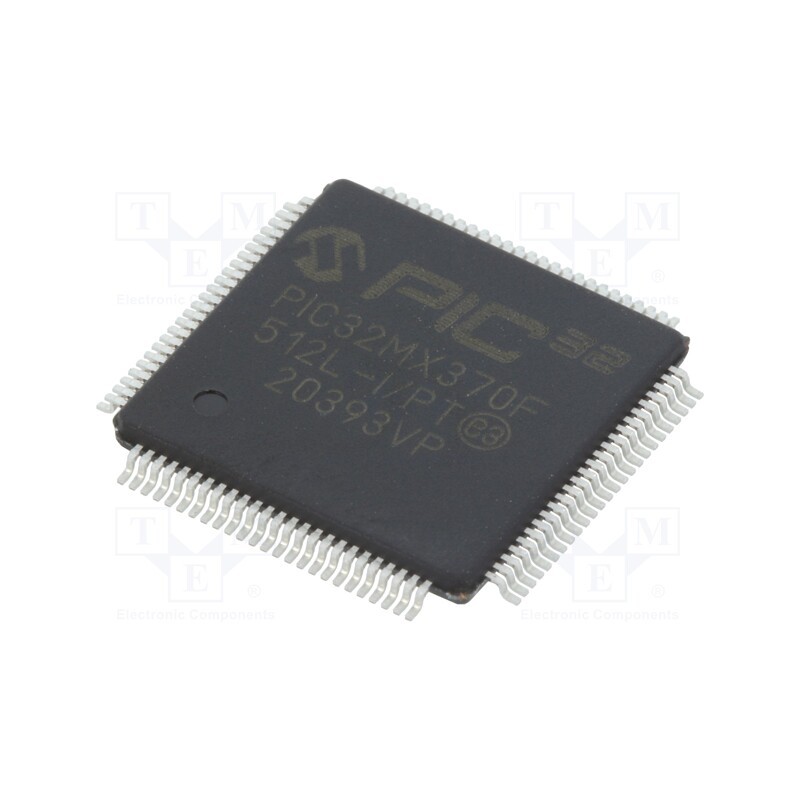 1 pcs x MICROCHIP TECHNOLOGY - PIC32MX370F512L-I/PT - IC: PIC microcontroller, 512kB, 2.3÷3.6VDC, SMD, TQFP100, PIC32