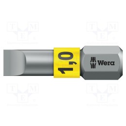 1 pcs x WERA - 5056066001 - Screwdriver bit, slot, 5,5x1,0mm, Overall len: 25mm, BiTorsion