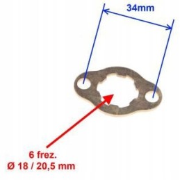Protection of the output sprocket of a quad atv 250cc