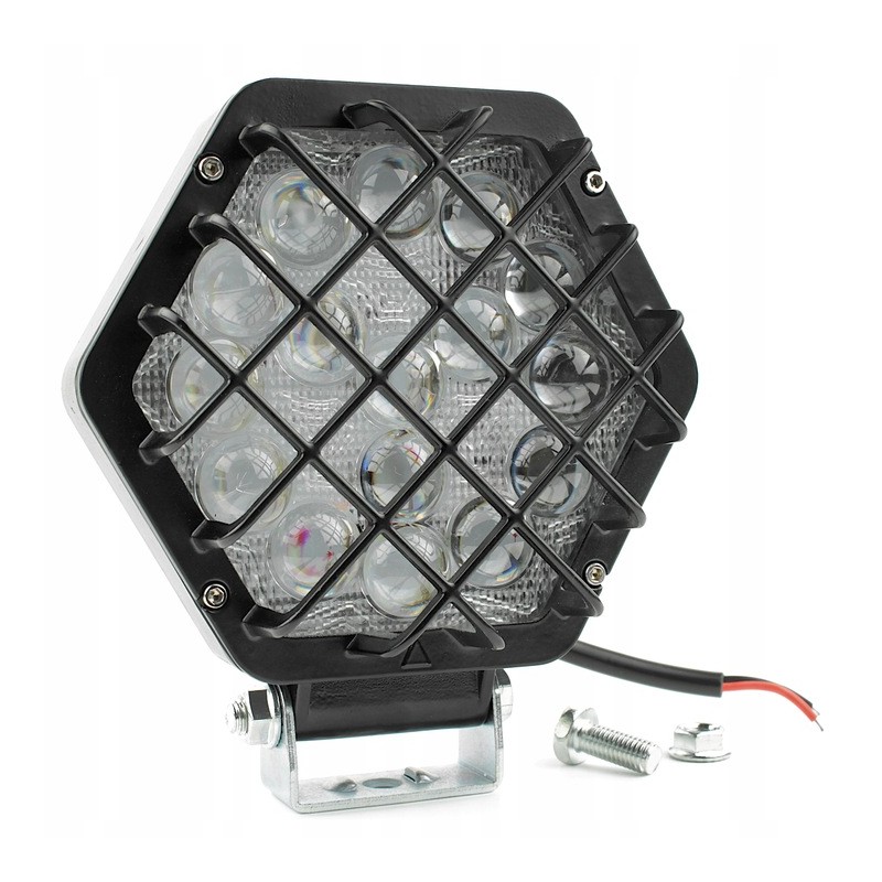 LED additional searchlight lamp, hexagonal, 48W, atv