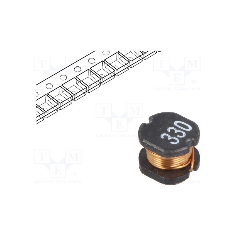 1 pcs x TRACO POWER - TCK-089 - Inductor: wire, SMD, 33uH, 230mΩ, -40÷125°C, ±20%, 5.2x5.8x4.5mm