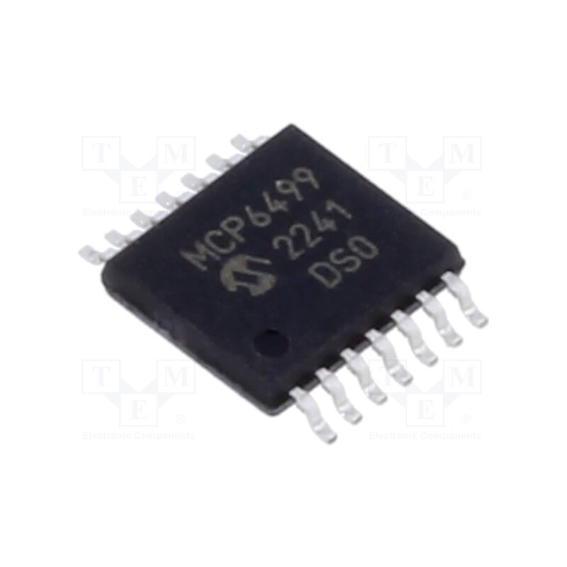 1 pcs x MICROCHIP TECHNOLOGY - MCP6499-E/ST - IC: operational amplifier, 30MHz, 1.8÷5.5V, Ch: 4, TSSOP14,