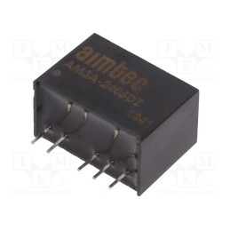 1 pcs x AIMTEC - AM3A-2405DZ - Converter: DC/DC, 3W, Uin: 9÷36V, Uout: 5VDC, Uout2: -5VDC, SIP6