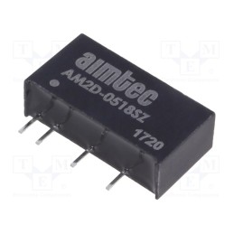 1 pcs x AIMTEC - AM2D-0518SZ - Converter: DC/DC, 2W, Uin: 4.5÷5.5V, Uout: 18VDC, Iout: 111mA, SIP7