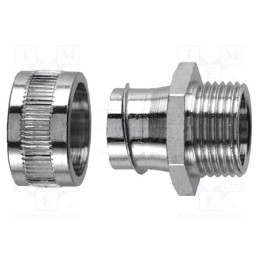 1 pcs x HELLERMANNTYTON - 166-30303 - Straight terminal connector, Thread: metric,non-swivel,outside