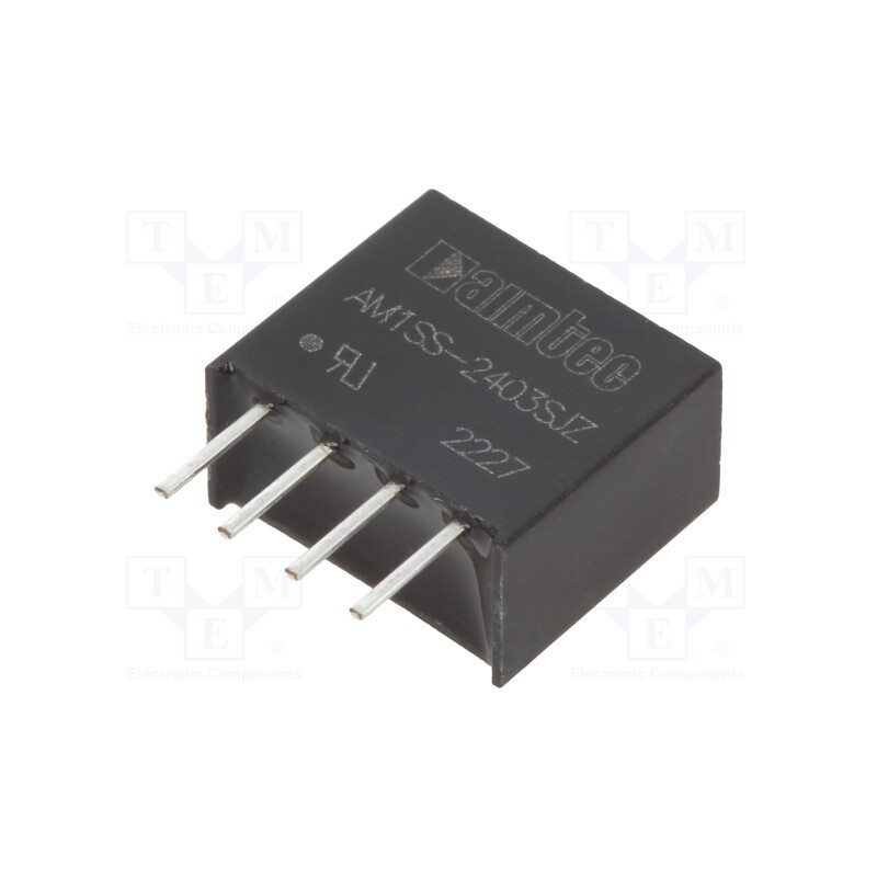 1 pcs x AIMTEC - AM1SS-2403SJZ - Converter: DC/DC, 1W, Uin: 21.6÷26.4V, Uout: 3.3VDC, Iout: 303mA