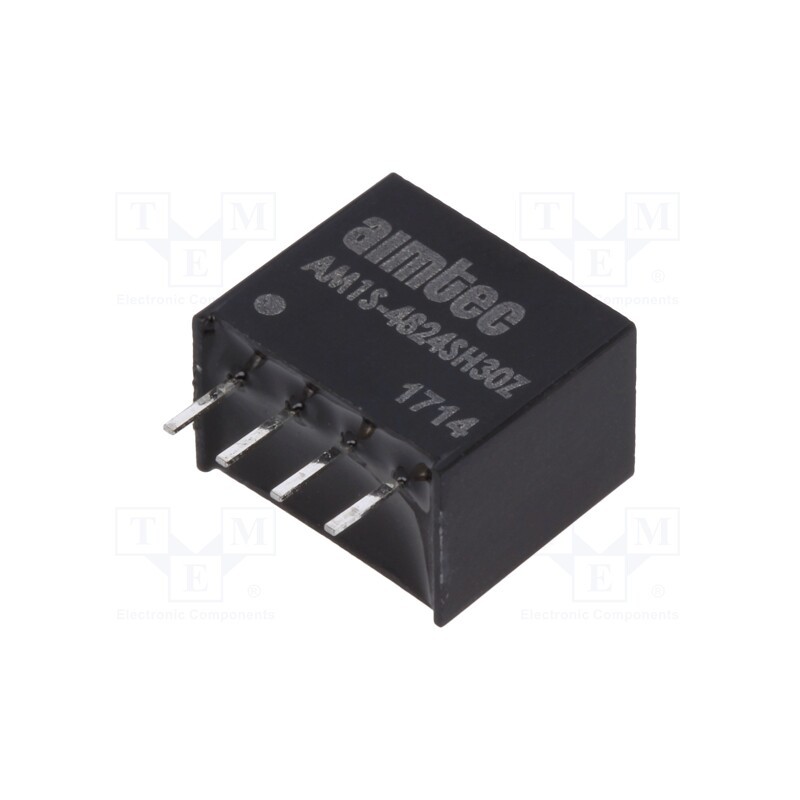 1 pcs x AIMTEC - AM1S-4824SH30Z - Converter: DC/DC, 1W, Uin: 43.2÷52.8V, Uout: 24VDC, Iout: 50mA, SIP4