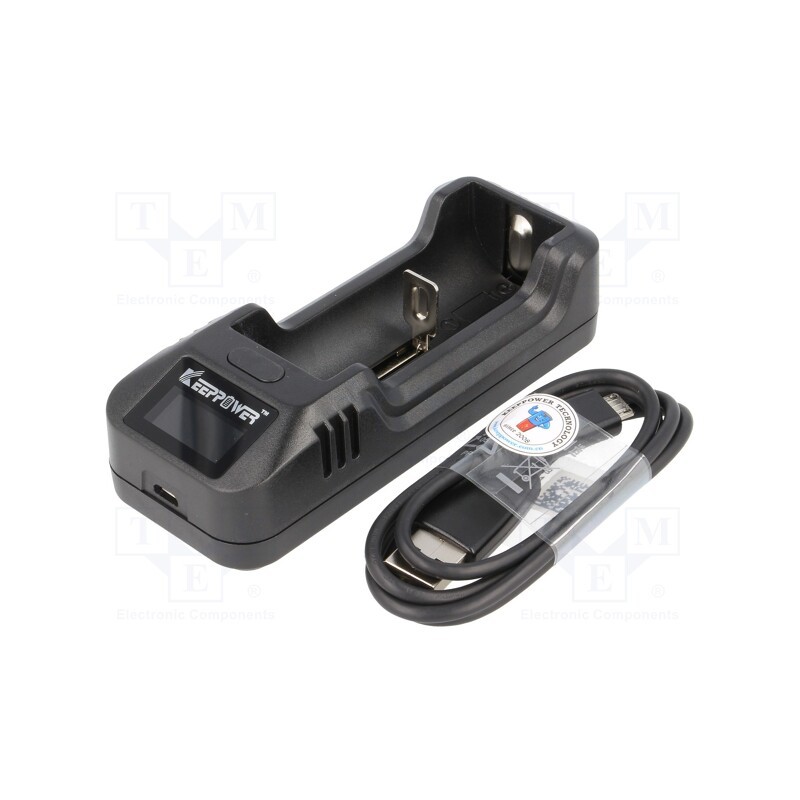 1 pcs x KEEPPOWER - L1 - Charger: for rechargeable batteries, Li-Ion, 3.6/3.7V, 1A, 5VDC