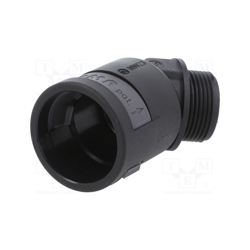 1 pcs x PMA - BVAD-M253GT - 45° angled connector, Thread: metric,outside, polyamide 6, black
