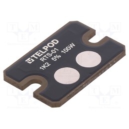 1 pcs x TELPOD - RTS-01-100-1K2-5-1 - Resistor: thick film, screw, 1.2kΩ, 100W, ±5%, 38x25x2mm, 100ppm/°C