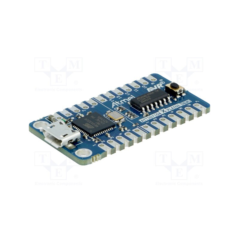 1 pcs x MICROCHIP TECHNOLOGY - ATTINY104-XNANO - Dev.kit: Microchip AVR, ATTINY, Xplained Nano, prototype board