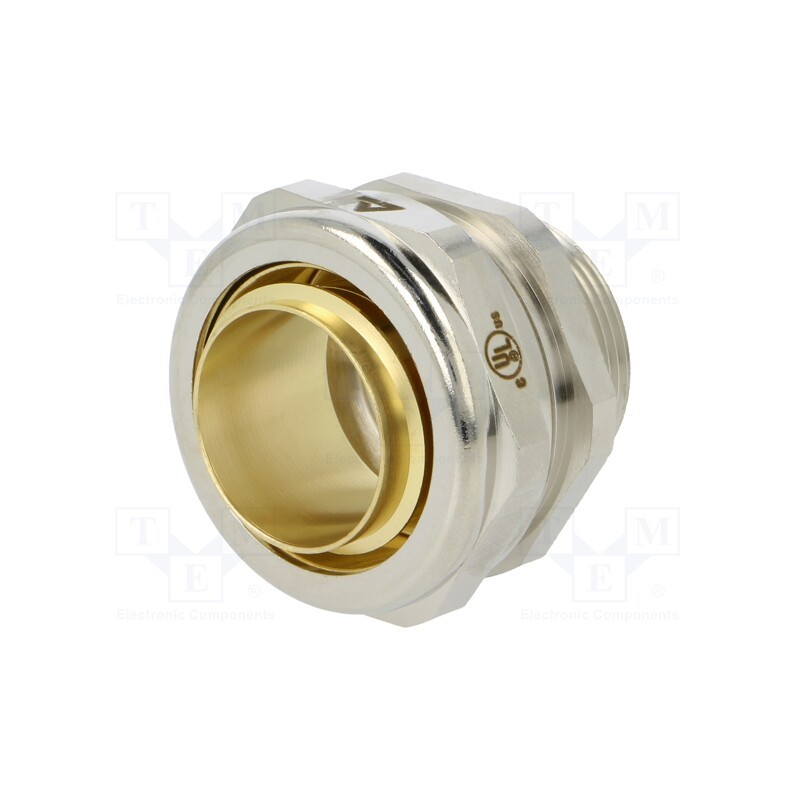 1 pcs x ANAMET EUROPE - 712.032.3 - Straight terminal connector, Thread: metric,inside, brass, IP40