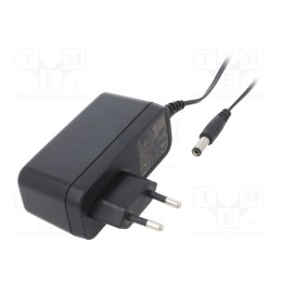 1 pcs x XP POWER - VEL18US120-EU-JA - Power supply: switched-mode, plug, 12VDC, 1.5A, 18W, Plug: EU, 85%
