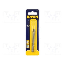 1 pcs x IRWIN - 10507907 - Drill bit, Ø: 8mm, for tile,for glass,porcelain