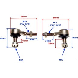Lucky star atv steering rod end cone