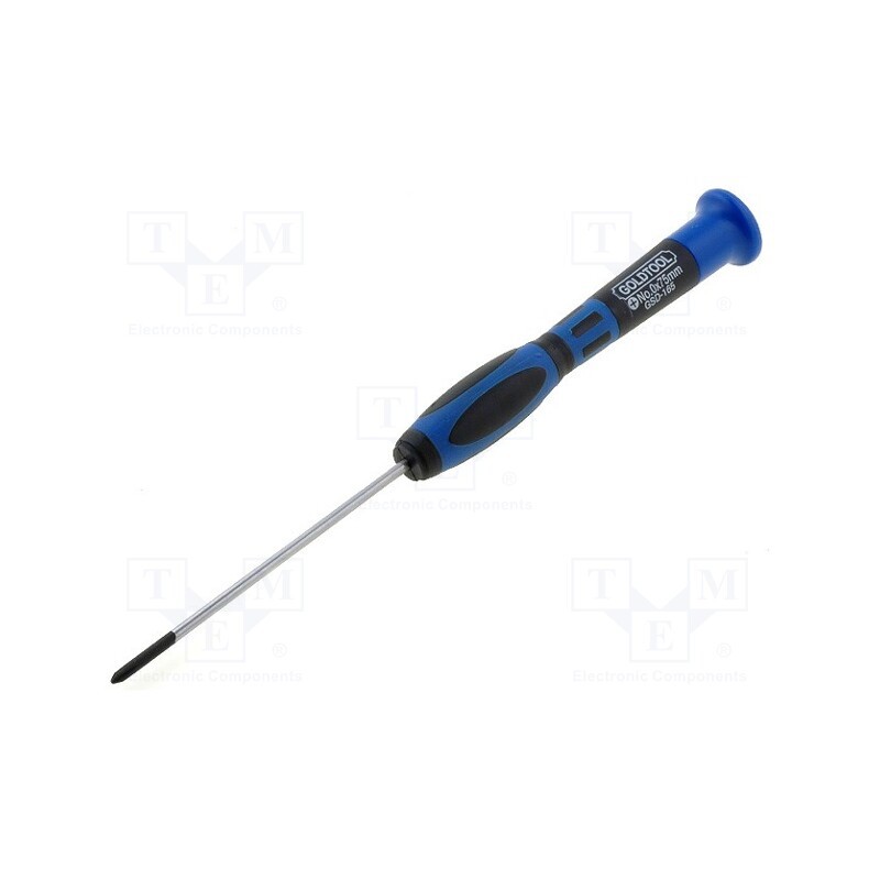 1 pcs x GOLDTOOL - GSD-165 - Screwdriver, precision, PH0, Blade length: 75mm