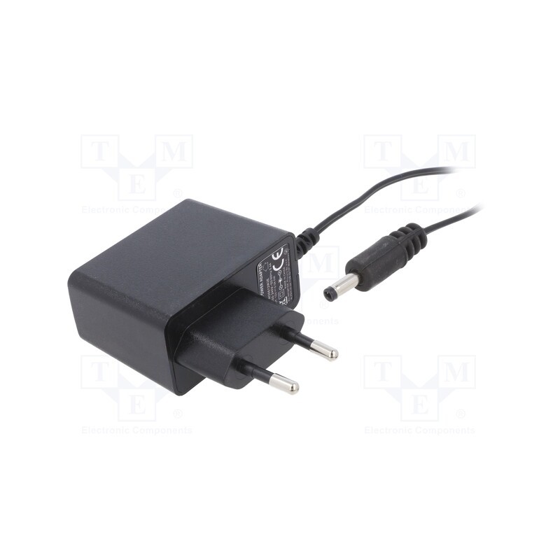 1 pcs x ESPE - PRO0612W2E-1740CN - Power supply: switched-mode, plug, 12VDC, 0.5A, 6W, Plug: EU, 79%
