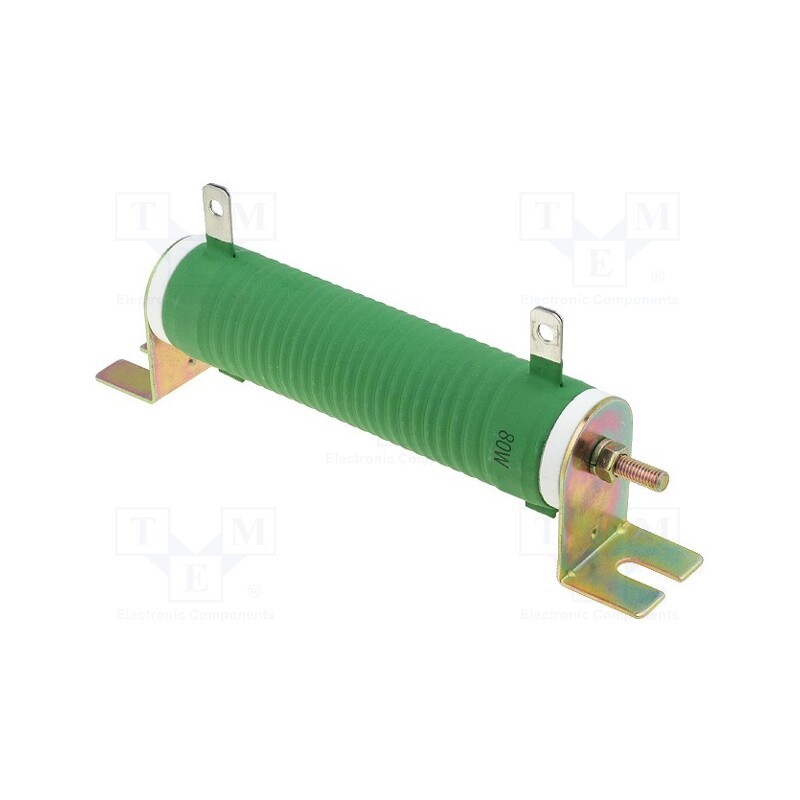 1 pcs x SR PASSIVES - R80W-4R7 - Resistor: wire-wound, 4.7Ω, 80W, ±5%, Ø28x121mm, 200ppm/°C