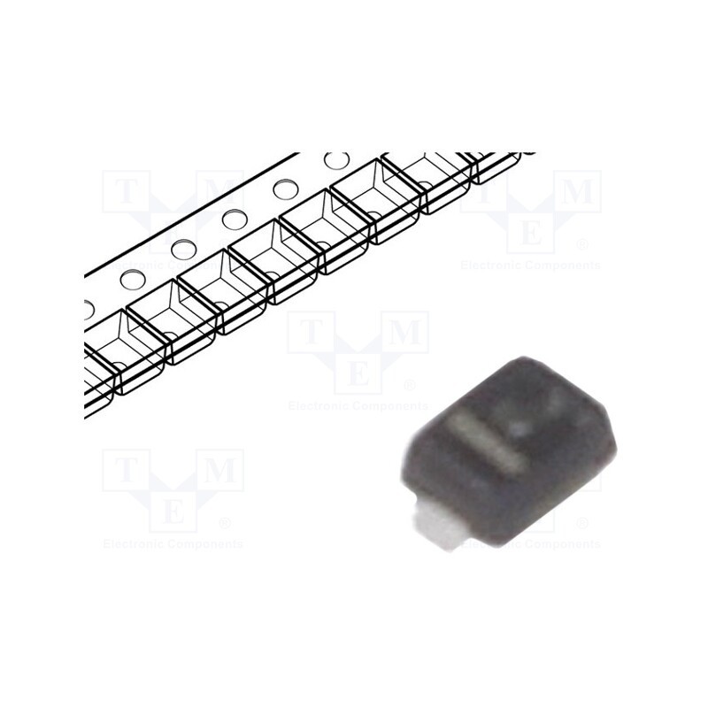 1 pcs x ONSEMI - ESD9B5.0ST5G - Diode: TVS, 0.3W, 7.8V, 15A, bidirectional, SOD923, , Ch: 1