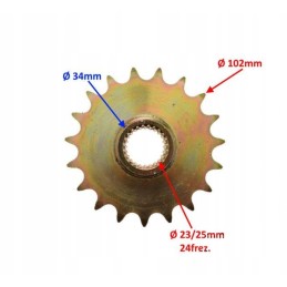 Front output sprocket atv bashan bs250s 5 19z 520