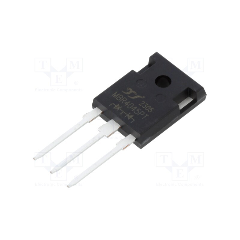 1 pcs x YANGJIE TECHNOLOGY - MBR4045PT - Diode: Schottky rectifying, THT, 45V, 40A, TO247-3,