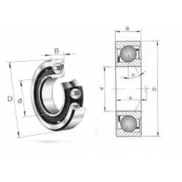 Bearing 40x62x20 6 slant double row air conditioner bearing 1pc