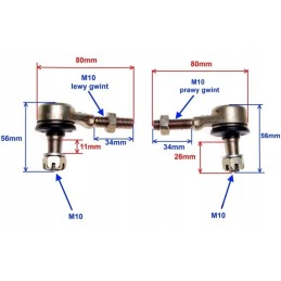 Tie rod end cone M10 10x1 25
